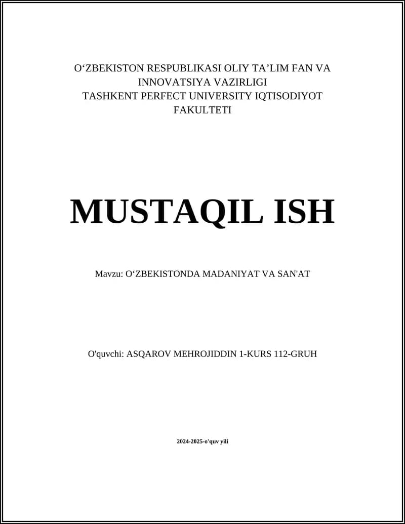 Oʻzbek milliy raqs san'ati
