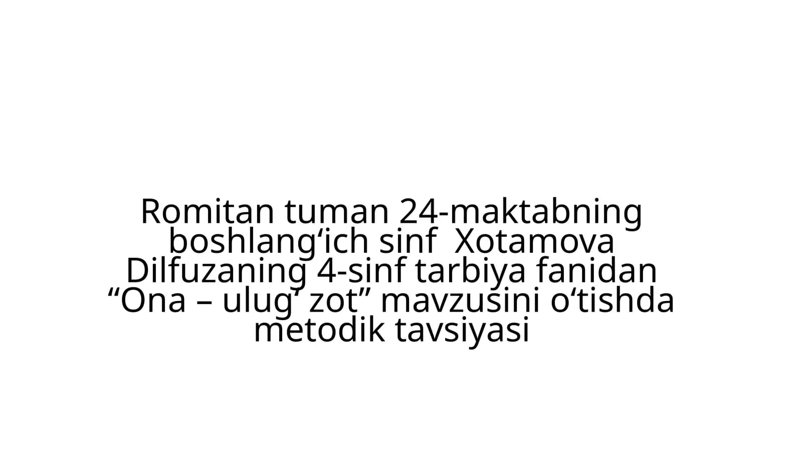 Ona - ulug' zot