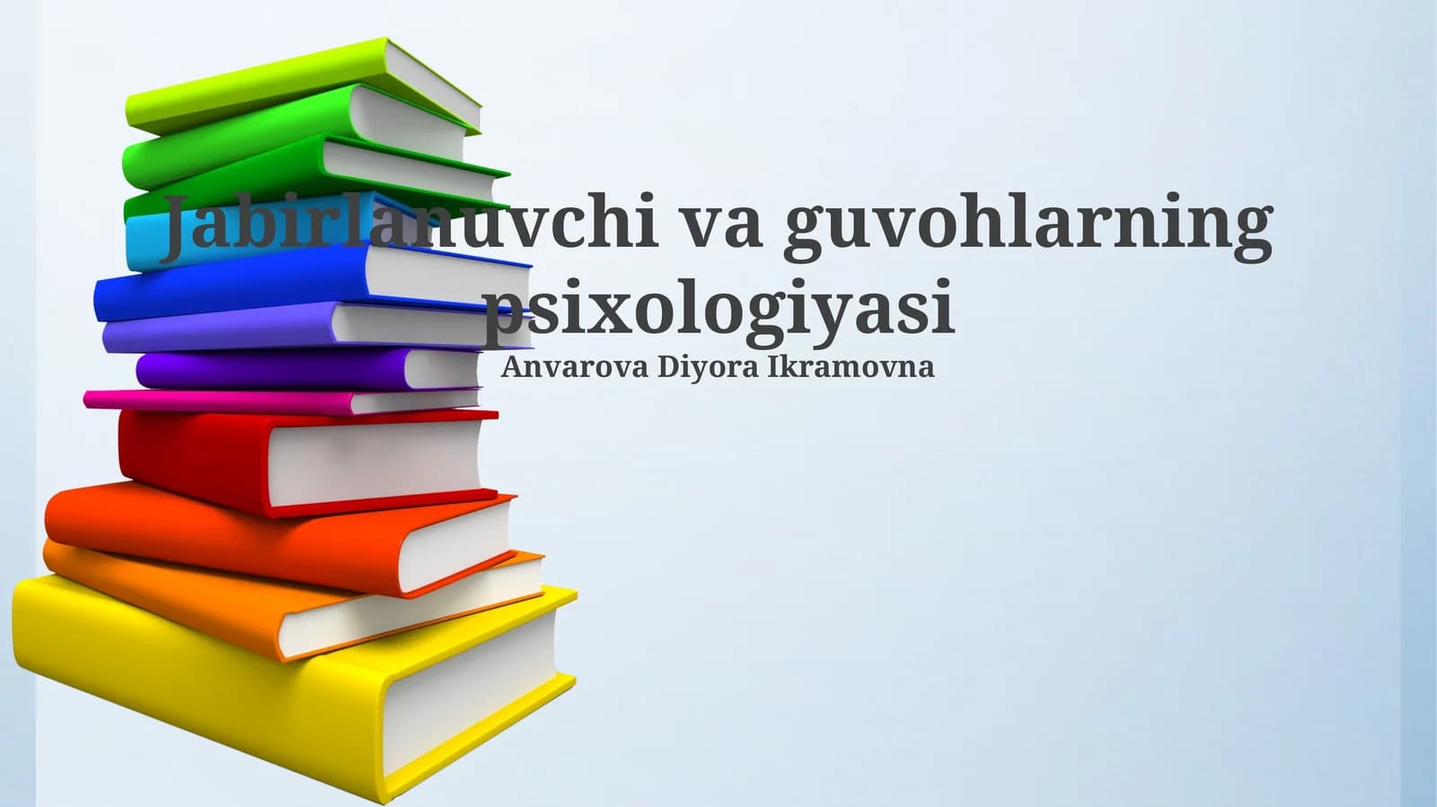 Jabirlanuvchi va guvohlarning psixologiyasi