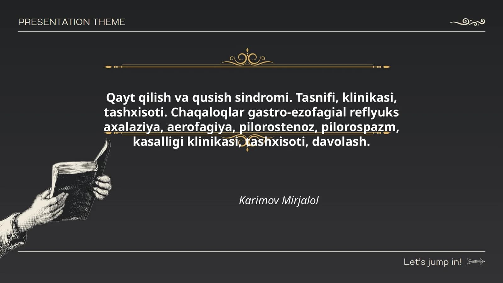 Qayt qilish va qusish sindromi. Tasnifi, klinikasi, tashxisoti