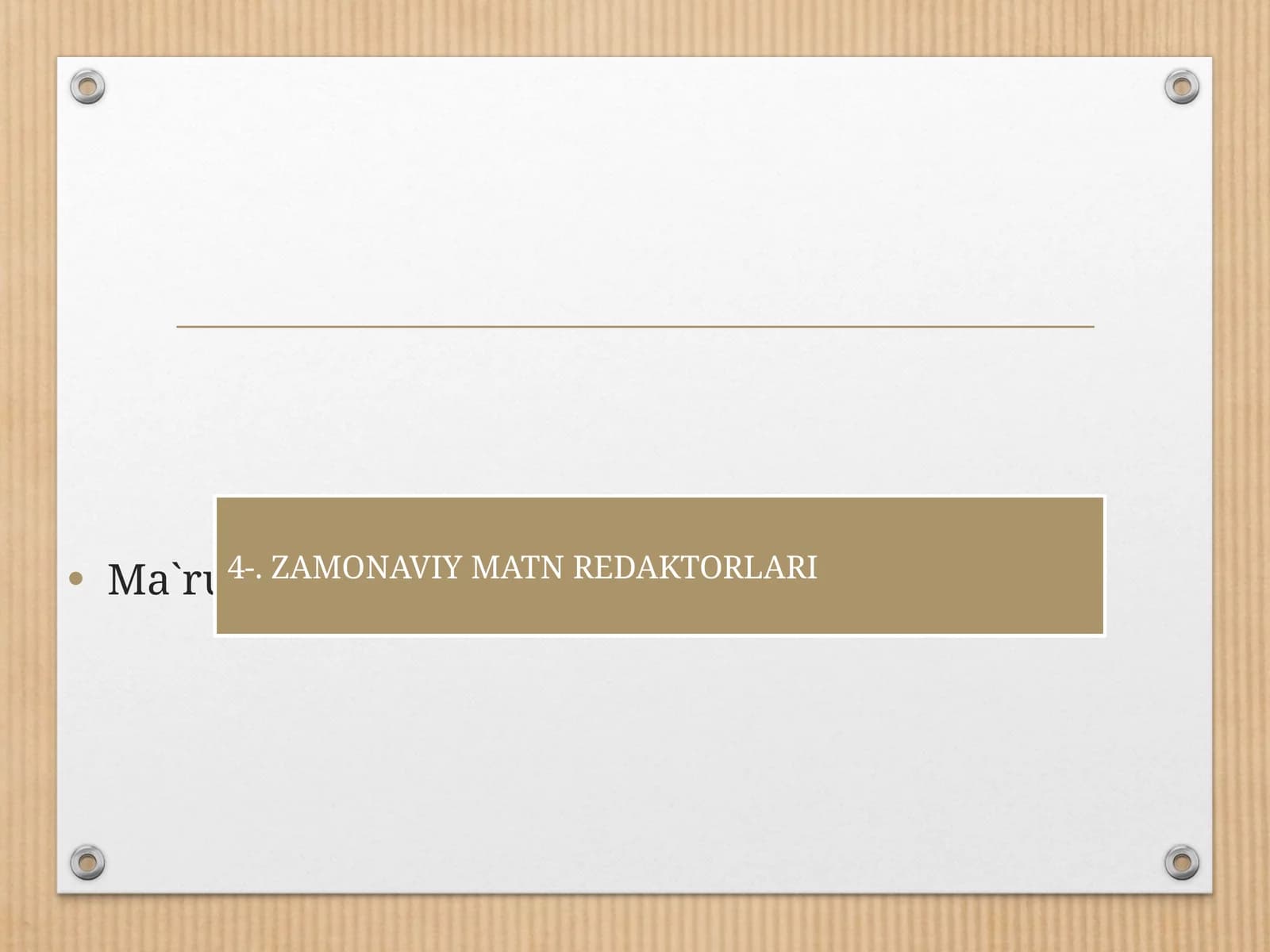 Zamonaviy matn redaktorlari