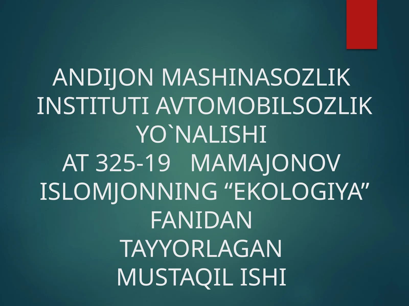 MUQOBIL ENERGIYA MANBALARI