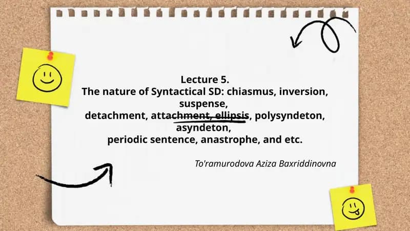 The nature of Syntactical SD