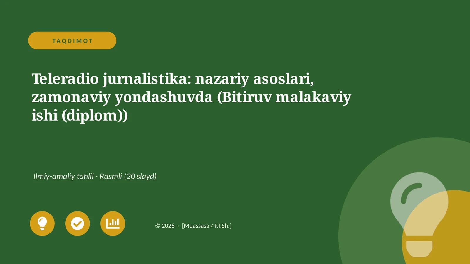 Teleradio jurnalistika: nazariy asoslari
