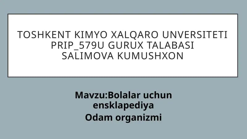 Bolalar uchun ensklapediya