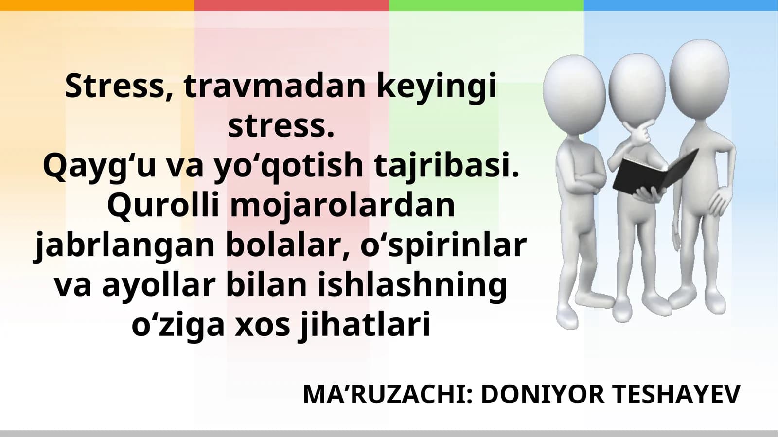 Stress, travmadan keyingi stress
