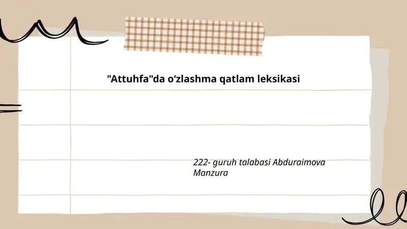 Attuhfa asari tarixi