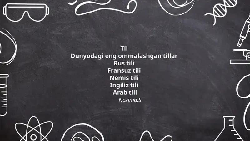 Dunyodagi eng ommalashgan tillar