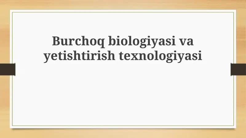 Grechka biologiyasi va turlari
