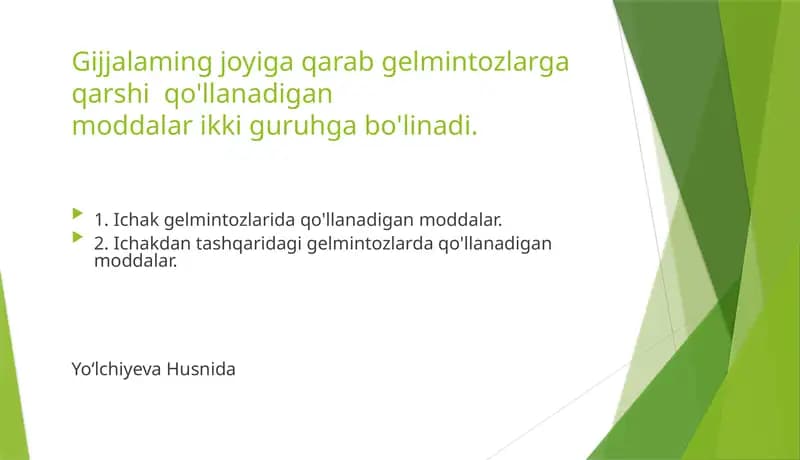 Gelmintozlar