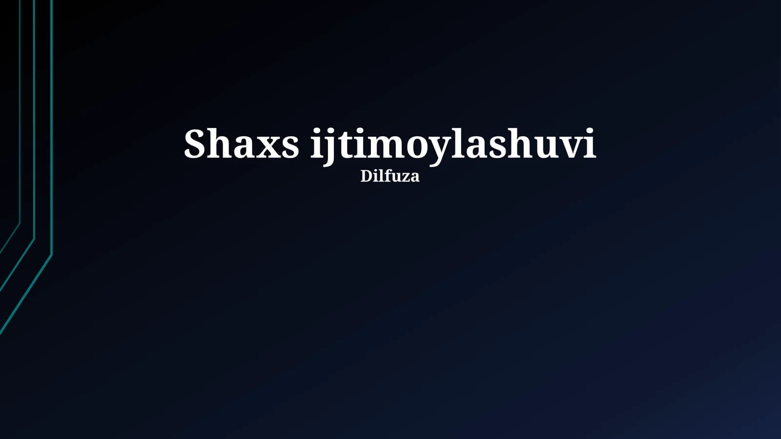 Shaxs ijtimoylashuvi
