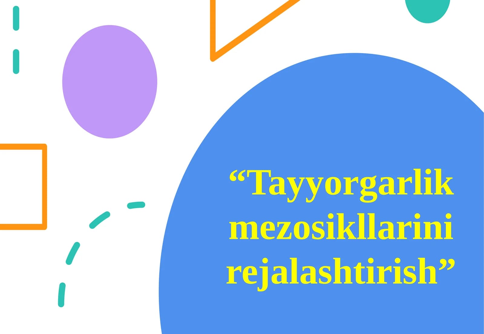 Tayyorgarlik mezosikllarini rejalashtirish