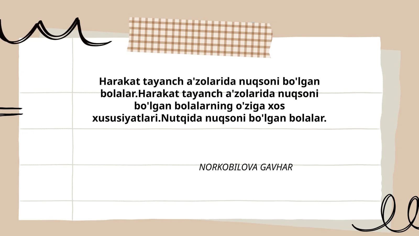 NORKOBILOVA GAVHAR