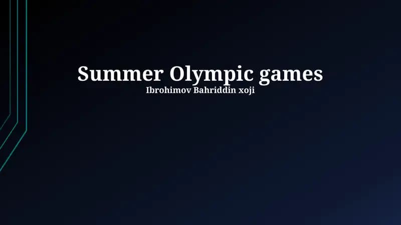Summer Olympic Games