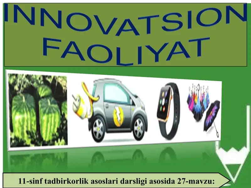 INNOVATSION FAOLIYAT