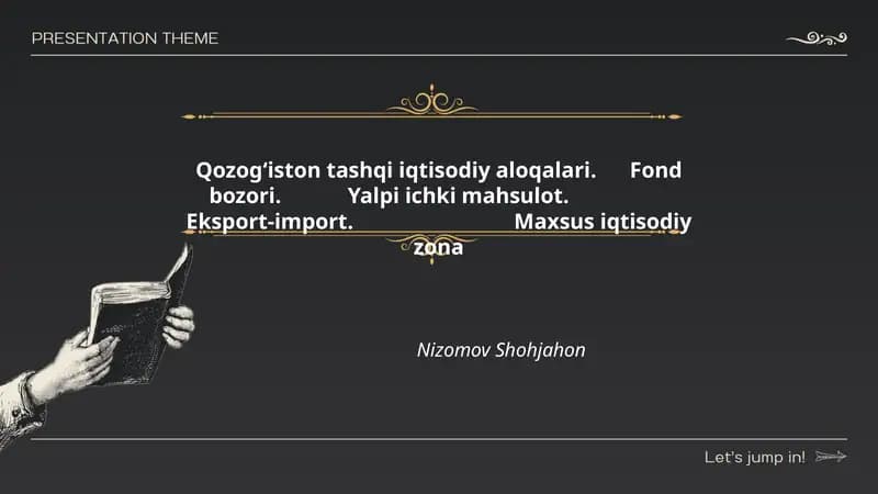 Qozogʻiston tashqi iqtisodiy aloqalari