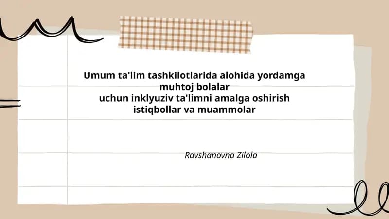 Inklyuziv ta'lim