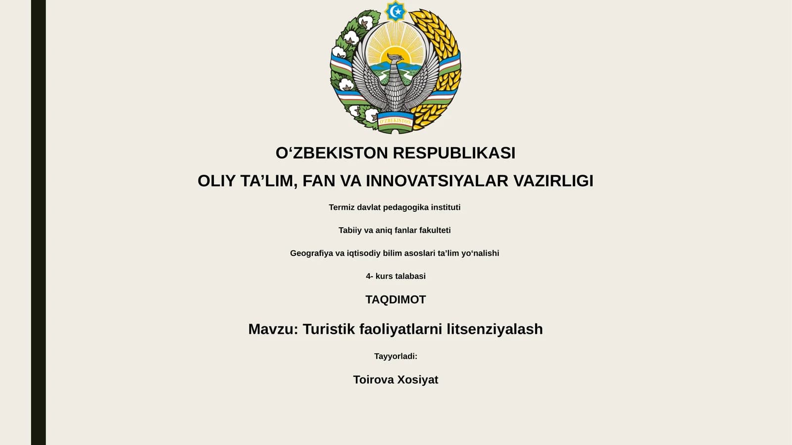Turistik faoliyatlarni litsenziyalash