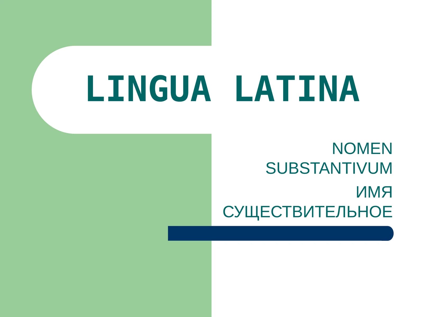 ИМЯ СУЩЕСТВИТЕЛЬНОЕ