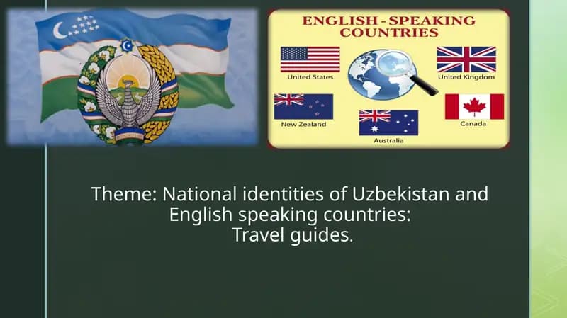 National identities of Uzbekistan and English speaking countries Travel guides