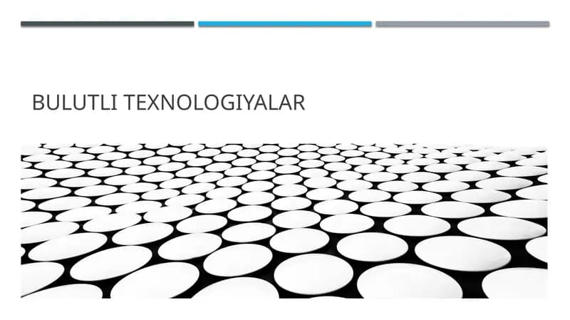 Bulutli texnologiyalar