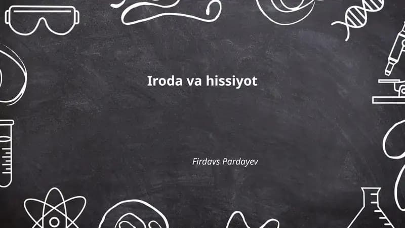 Iroda va hissiyot