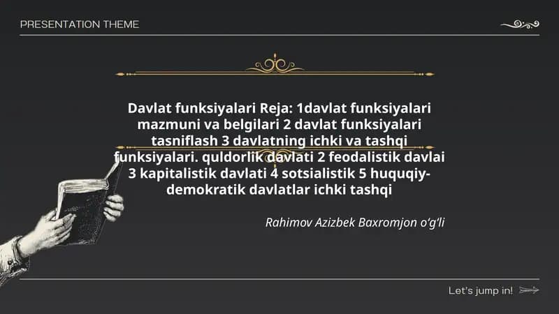 Davlat funksiyalari