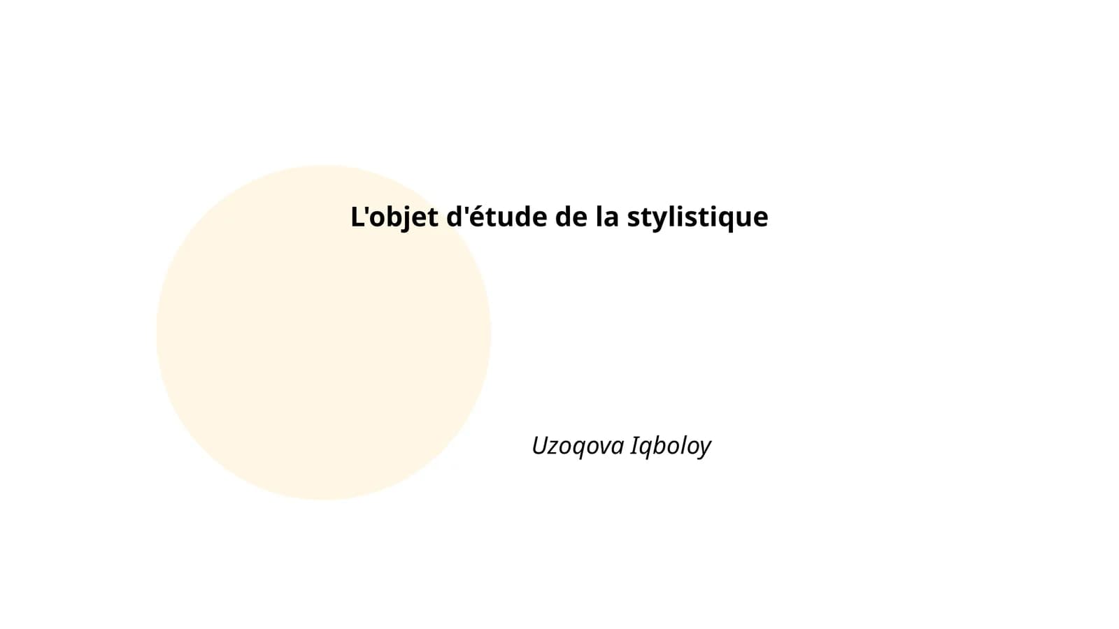 Les figures de style