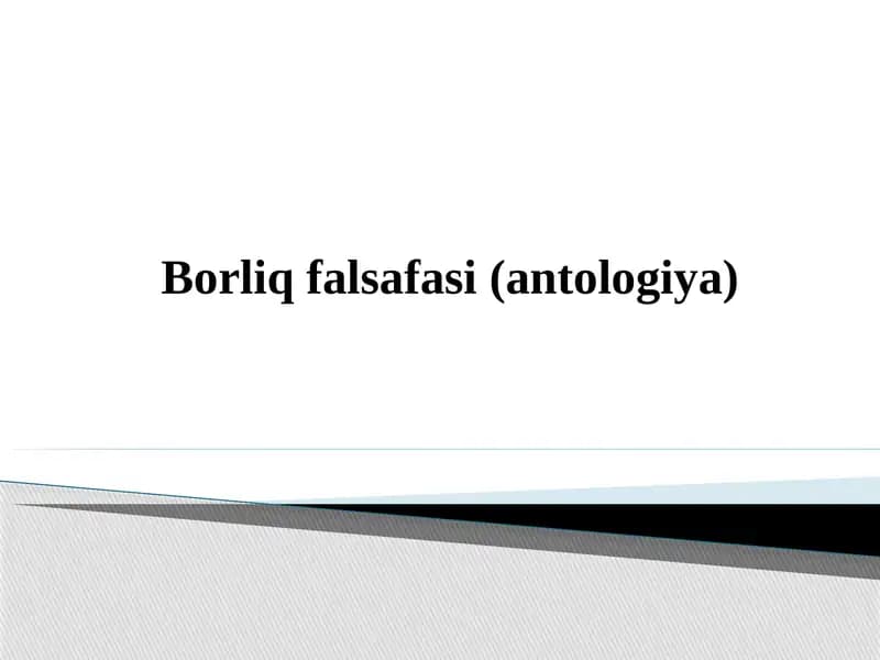 Borliqfalsafasi(antologiya)