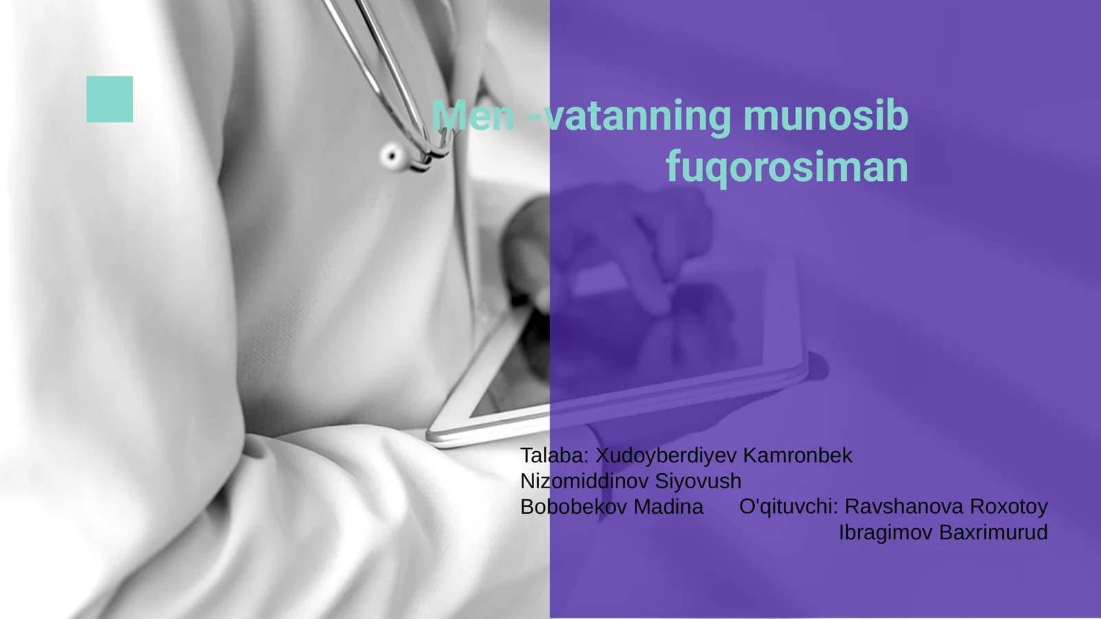 Men -vatanning munosib fuqorosiman