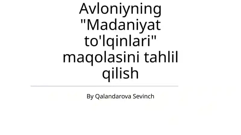 Madaniyat To'lqinlari