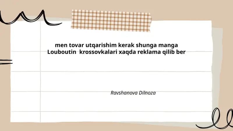 Louboutin krossovkalari