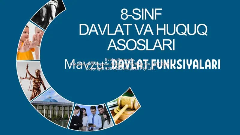 Davlatning Paydo Bo‘lishi