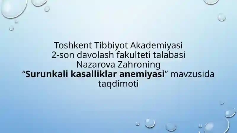 Surunkalikasalliklar anemiyasi