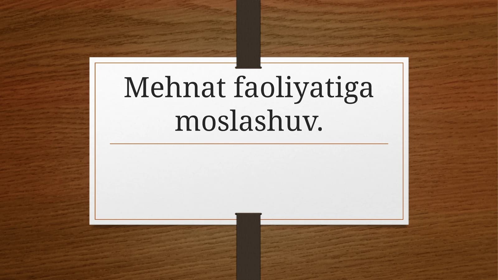 Mehnatfaoliyatigamoslashuv