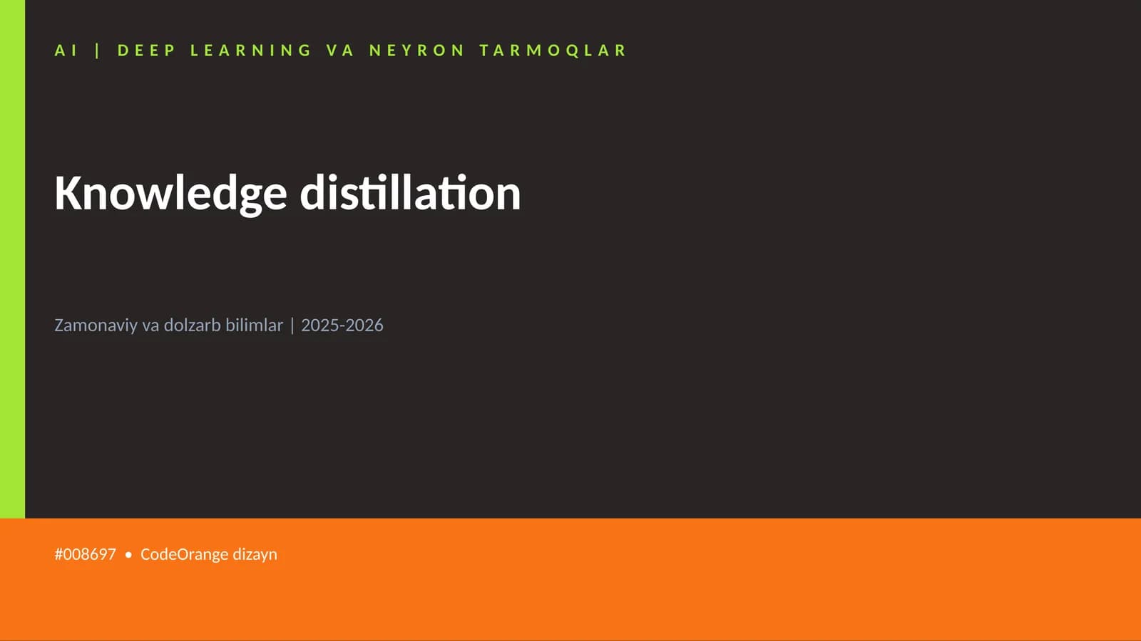 AI | DEEP LEARNING VA NEYRON TARMOQLAR