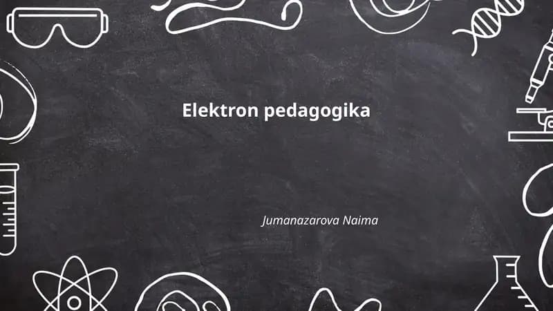 Elektron pedagogika