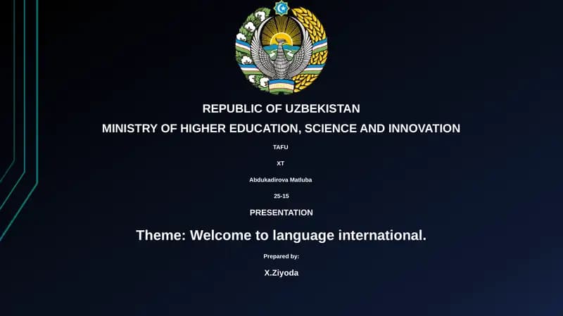 Welcome to language international