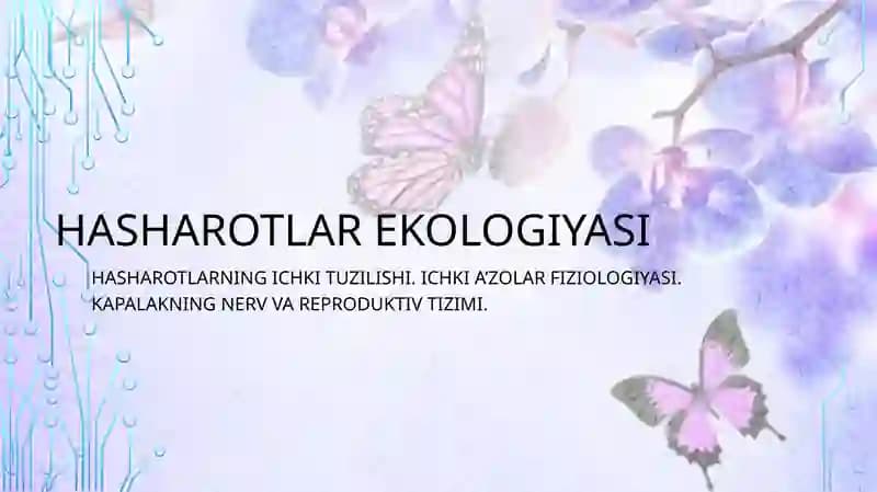 Kapalakning nerv va reproductive tizimi