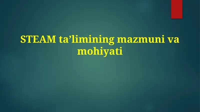 STEAM ta’limi