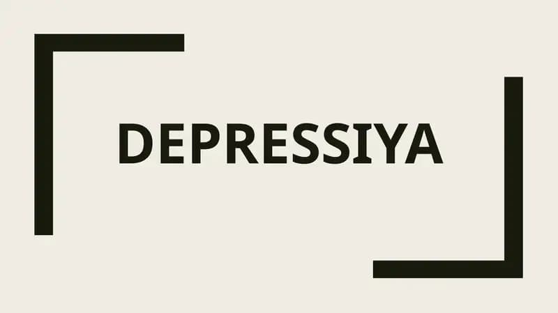 Depressiya