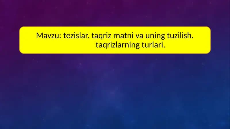 tezislar