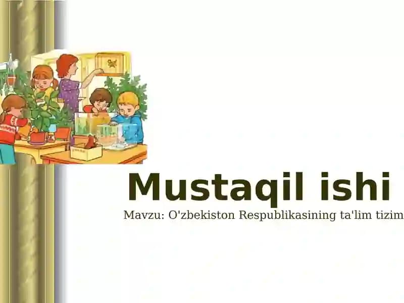 Xalq ta'limi tizimi