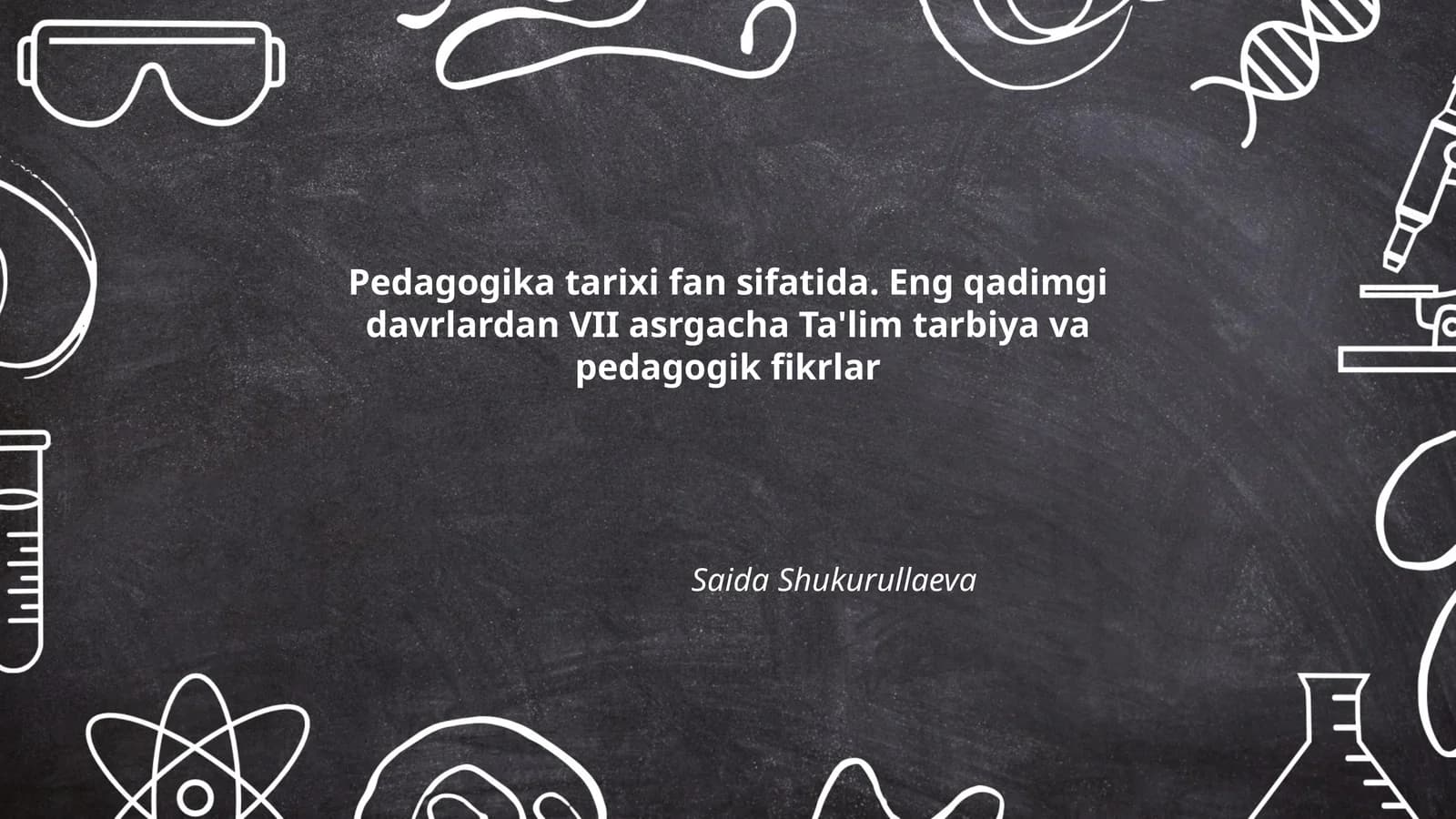 Pedagogika tarixi fan sifatida