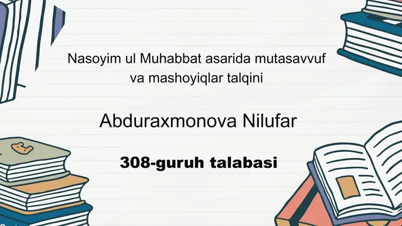 Nasoyim ul Muhabbat