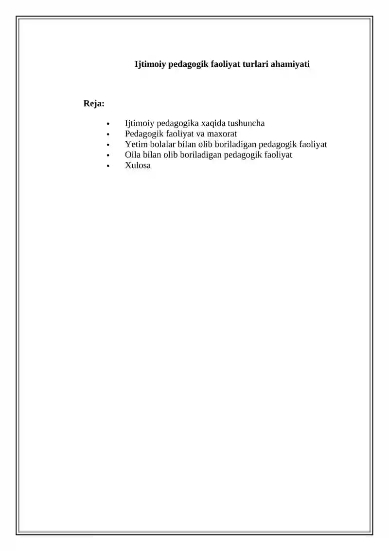 Ijtimoiy pedagogika