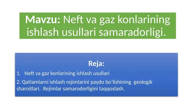 Neftvagazkonlarining ishlash usullari