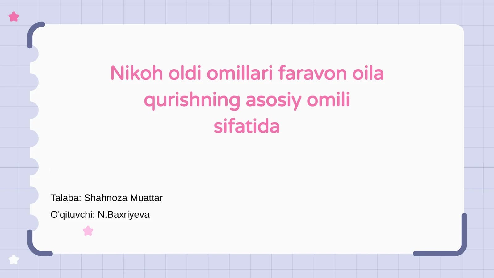 Nikohning asosiy omili: mehr va hurmat