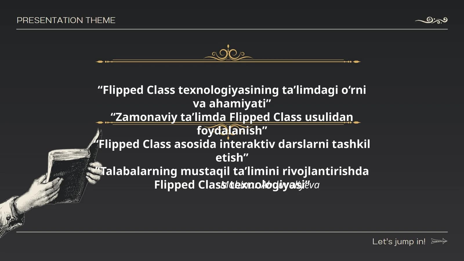 Flipped Class texnologiyasining ta’limdagi o‘rni va ahamiyati