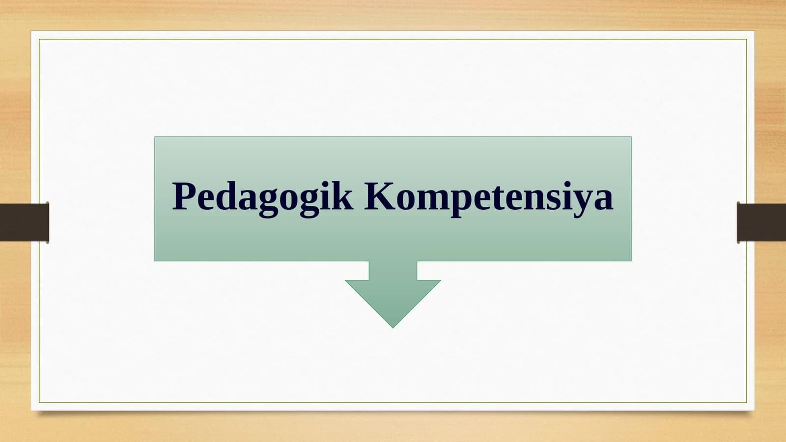 Pedagogik Kompetensiya